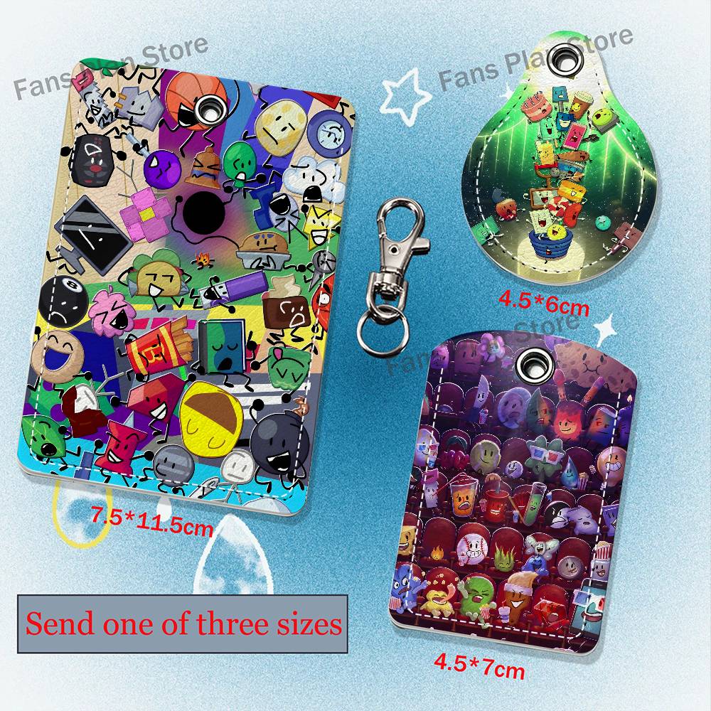 Airtag Holder Case - Bfdi B-Battle For Dream Island Leder-Kartenhalter