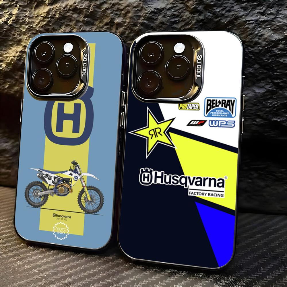 Phone Accessories List - Motorrad H-Husqvarnaes-S Handyhülle für lMDColor Silberne
