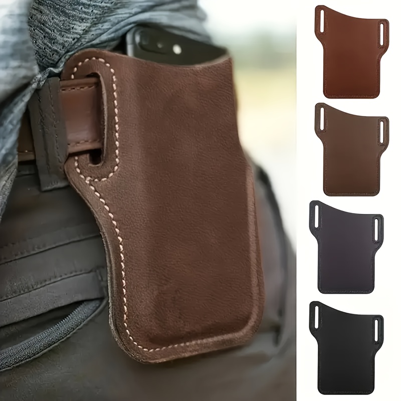 Phone Accessories Supplier - Multifunktionale Sport-Hüfttasche, Leder-Handytasche, Hängende Gürteltasche für