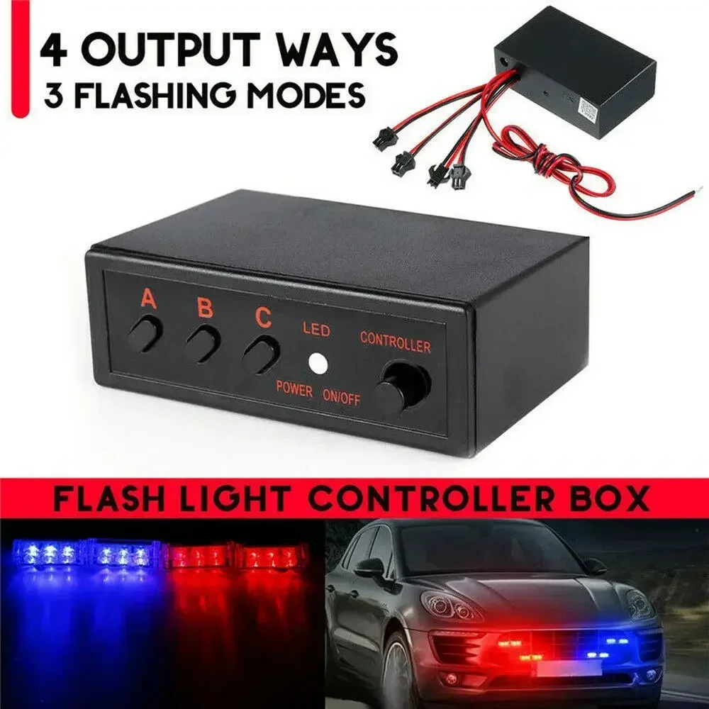 Led Flash Case - 4 Wege LED Strobe Blitzlicht Blink