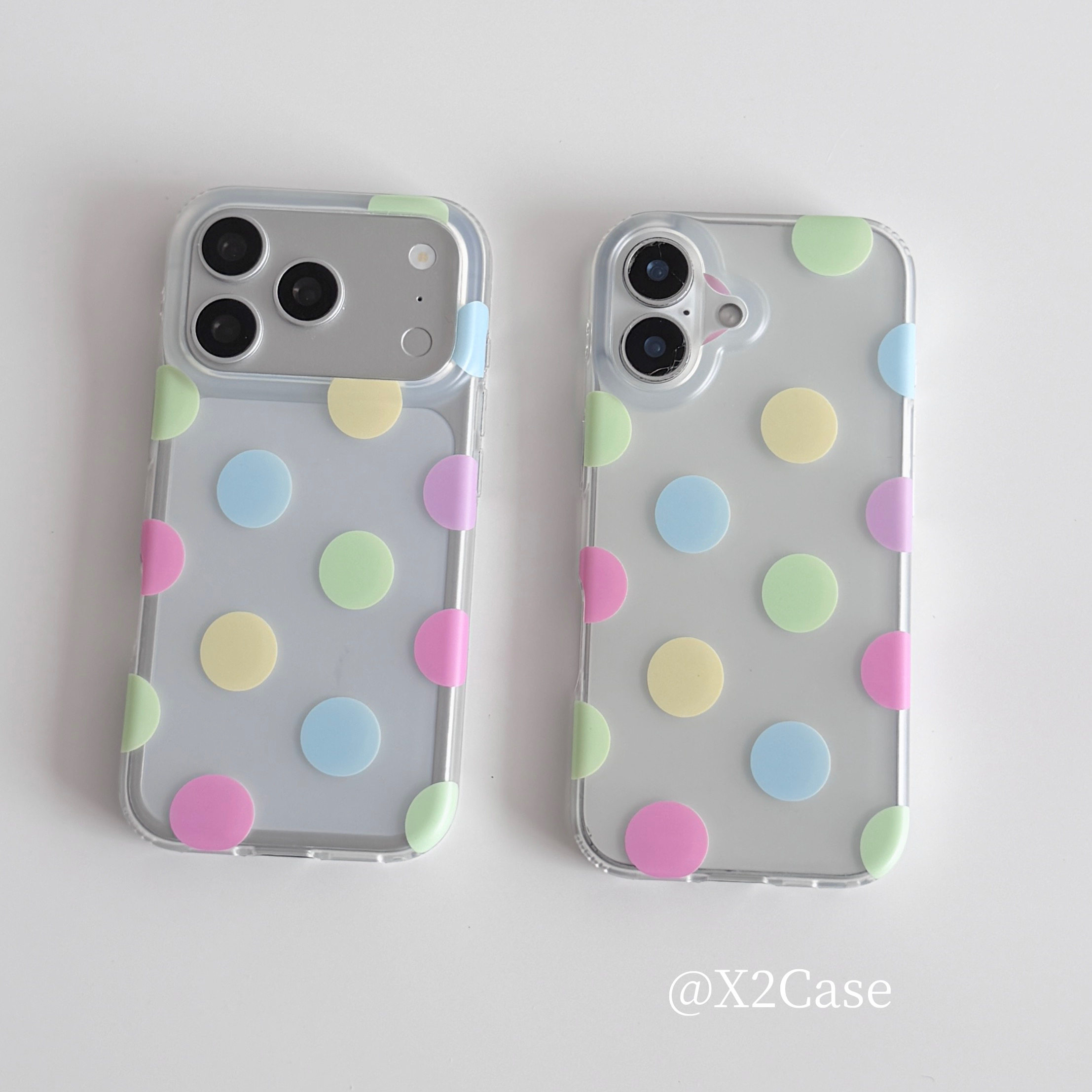 Phone Accessories List - Korea Ins Bunte Polka Dots Matte