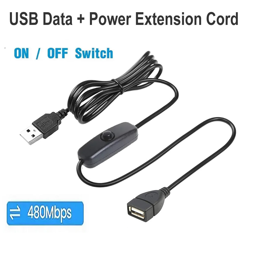 Led Flash Case - 1 m/2 m USB-Verlängerungskabel, Stecker auf