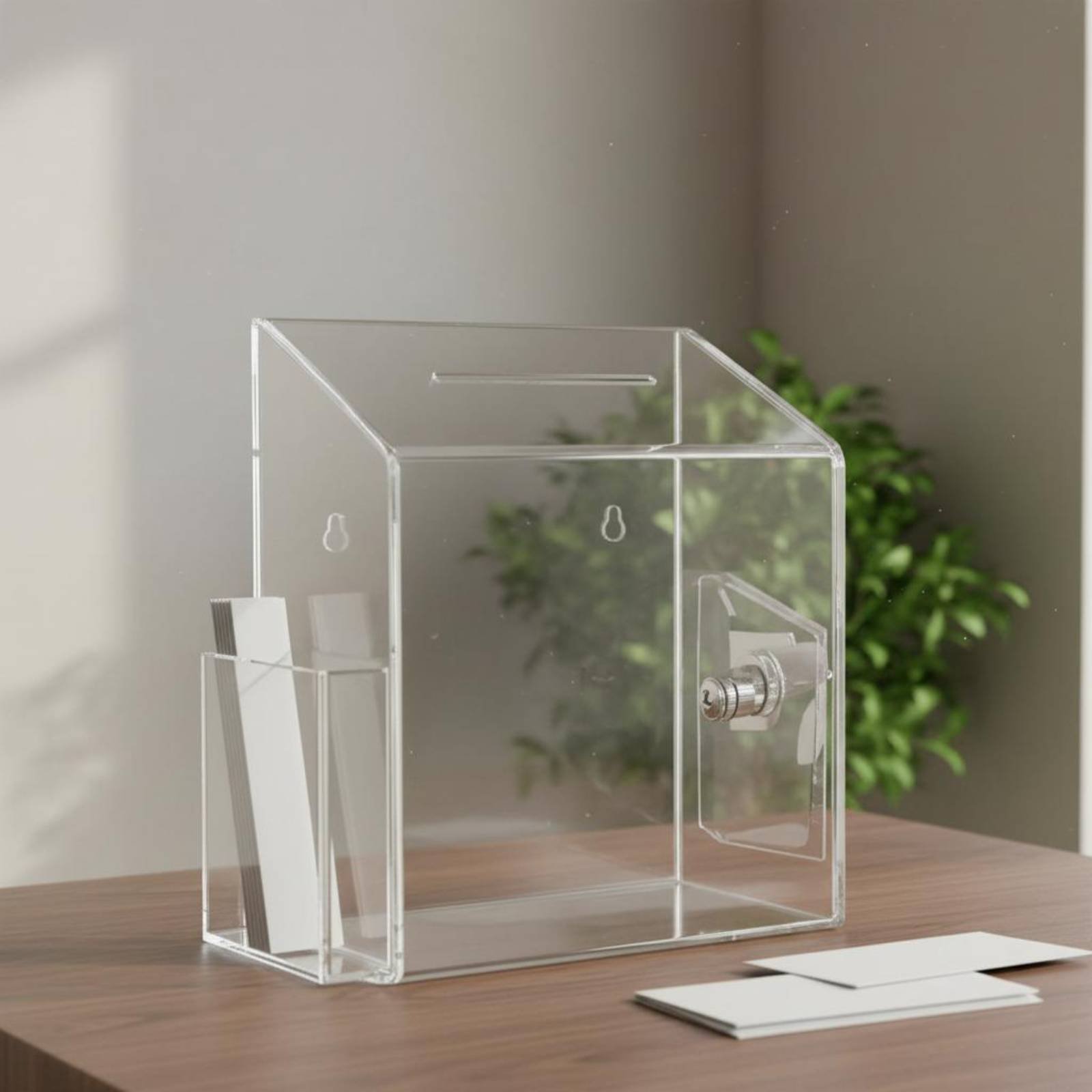Acryl-Spendenbox mit Schloss,  – Phone Accessories Company Bewertung und Preis