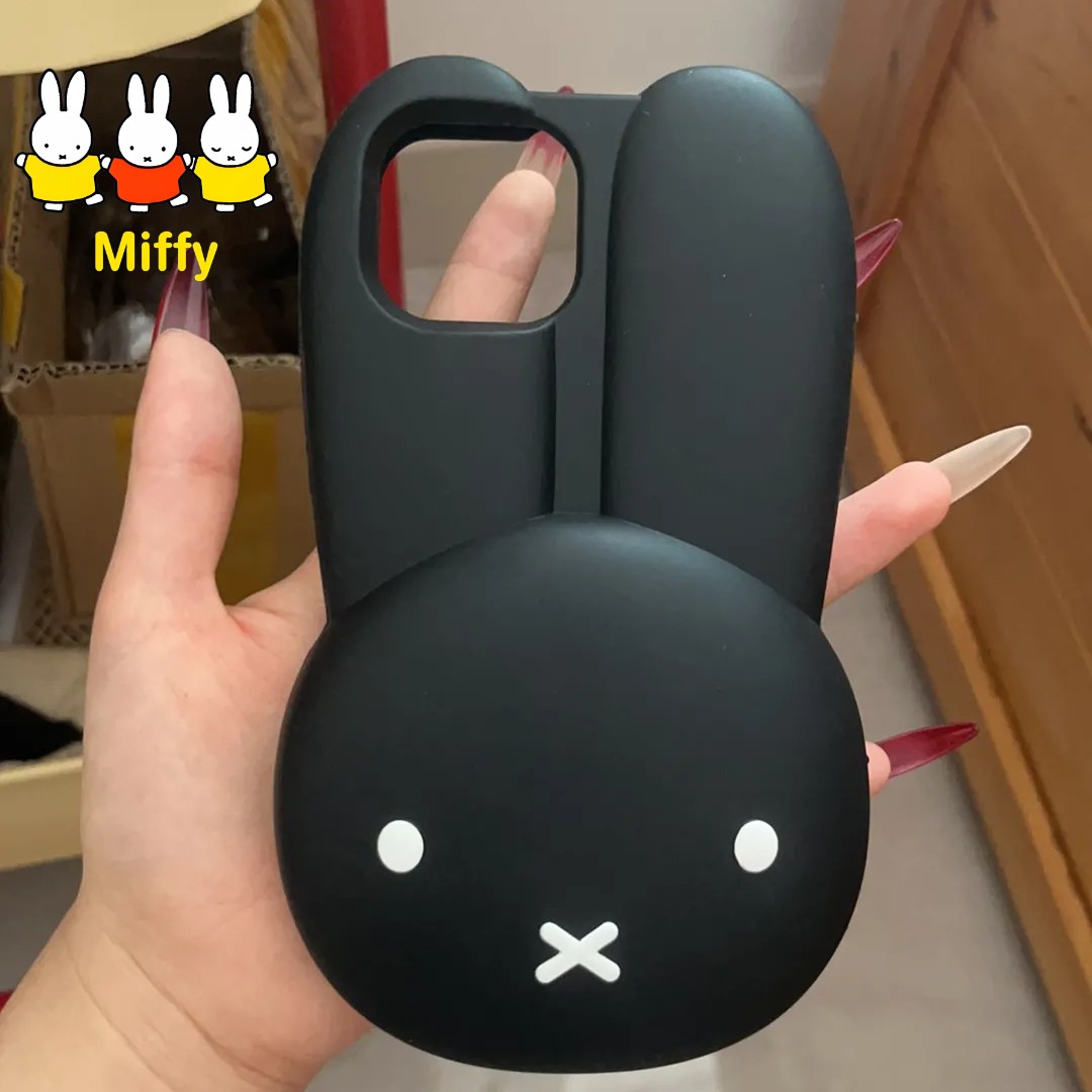 Miffy Kaninchen Schwarze Silik – Phone Accessories Images Bewertung und Preis