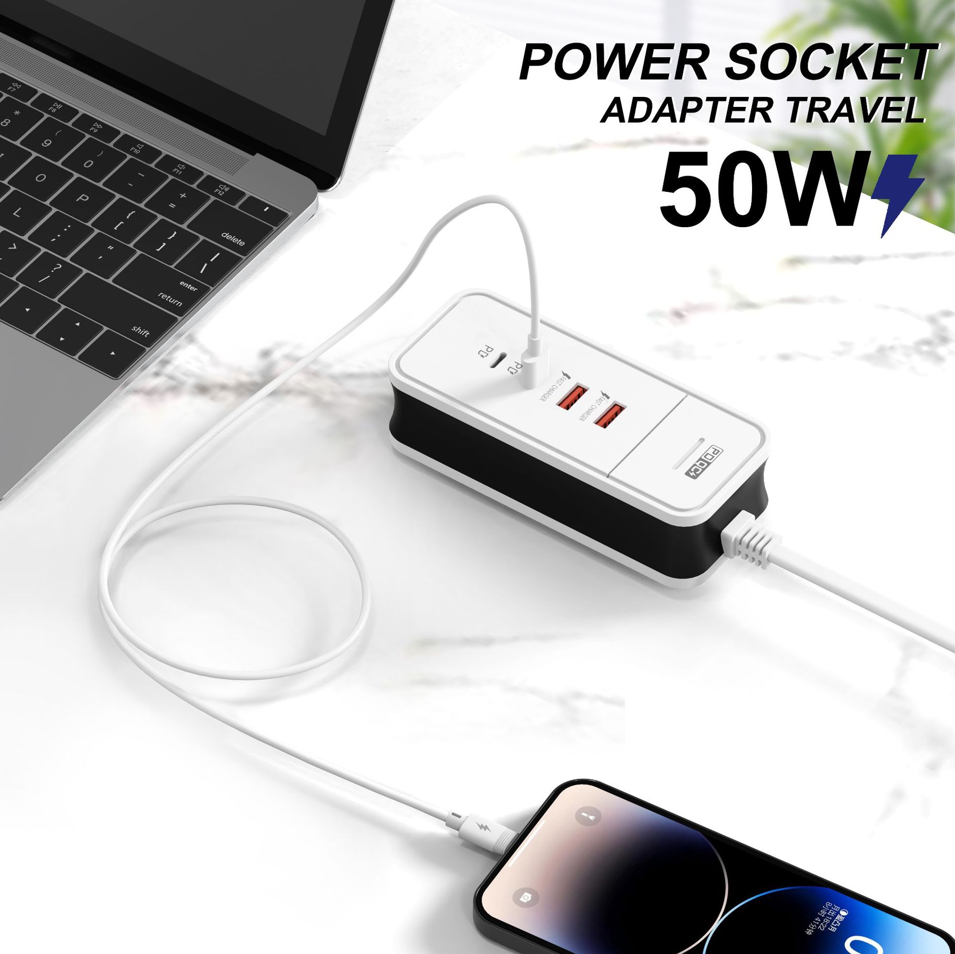 4-Port-USB-C-Ladegerät 50W Sch – Phone Accessories Supplier Bewertung und Preis