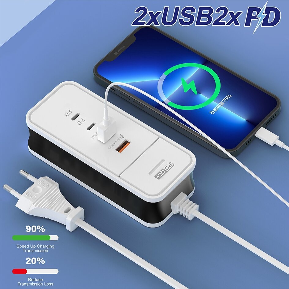 4-Port-USB-C-Ladegerät 50W Sch – Phone Accessories Supplier Bewertung und Preis