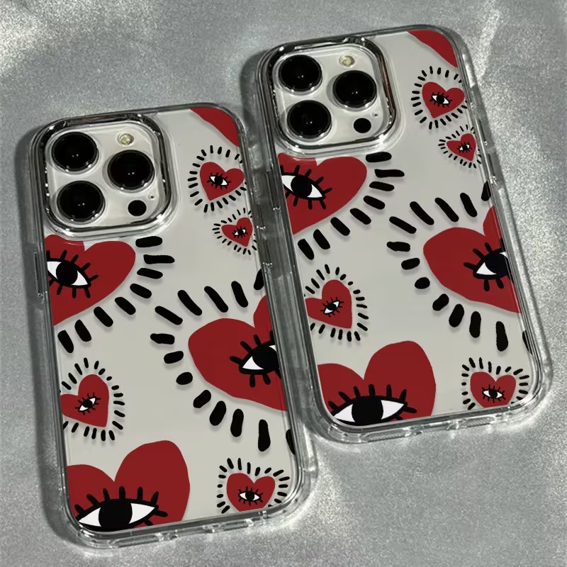 Einzigartige rote Herz-Augen-R – Phone Accessories Unique Bewertung und Preis