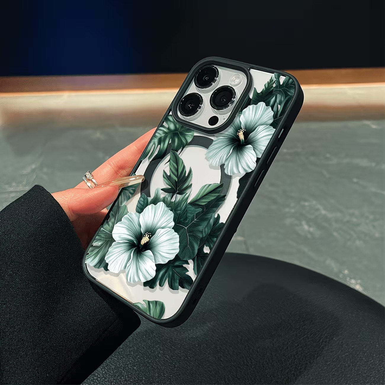 Grüne Blumenmuster Handyhülle  – Phone Accessories List Bewertung und Preis