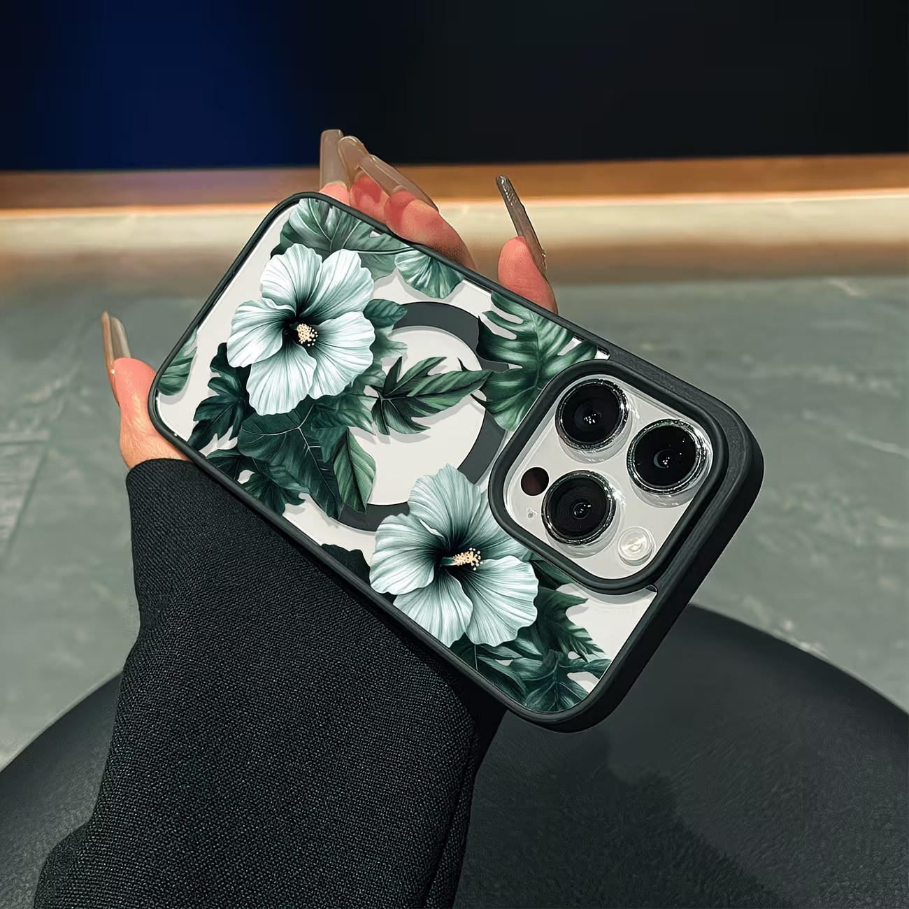 Grüne Blumenmuster Handyhülle  – Phone Accessories List Bewertung und Preis